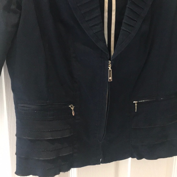 Navy Bolero Jacket size 8 - Picture 3 of 4